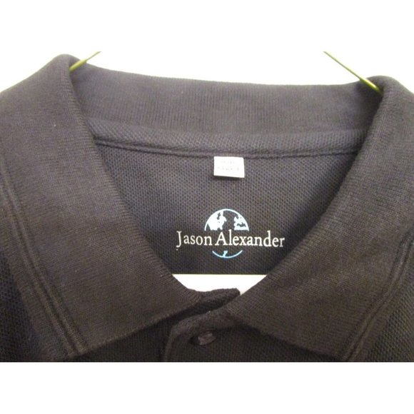Jason Alexander Men's polo type shirt with collar - Black - XL - New without tag - Picture 3 of 10